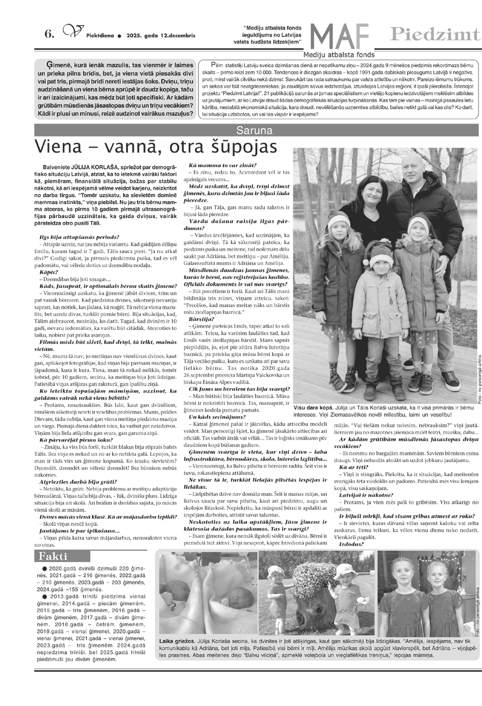 Piedzimt Latvijai (12.12.2025.)