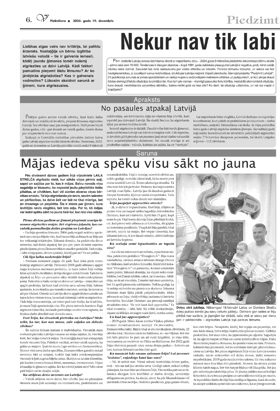 Piedzimt Latvijai (19.12.2025.)