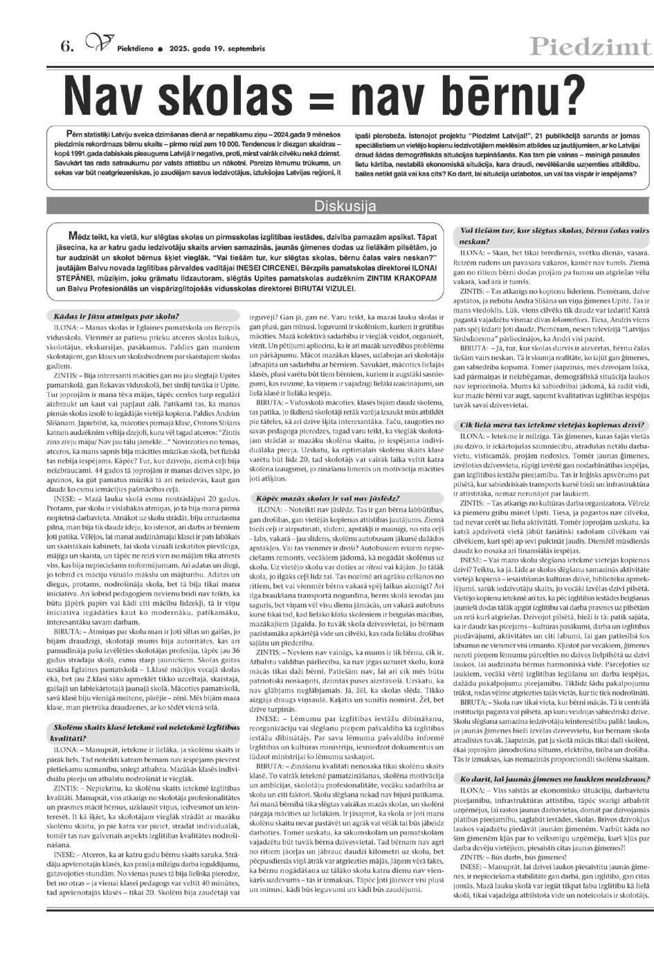 Piedzimt Latvijai (19.09.2025.)