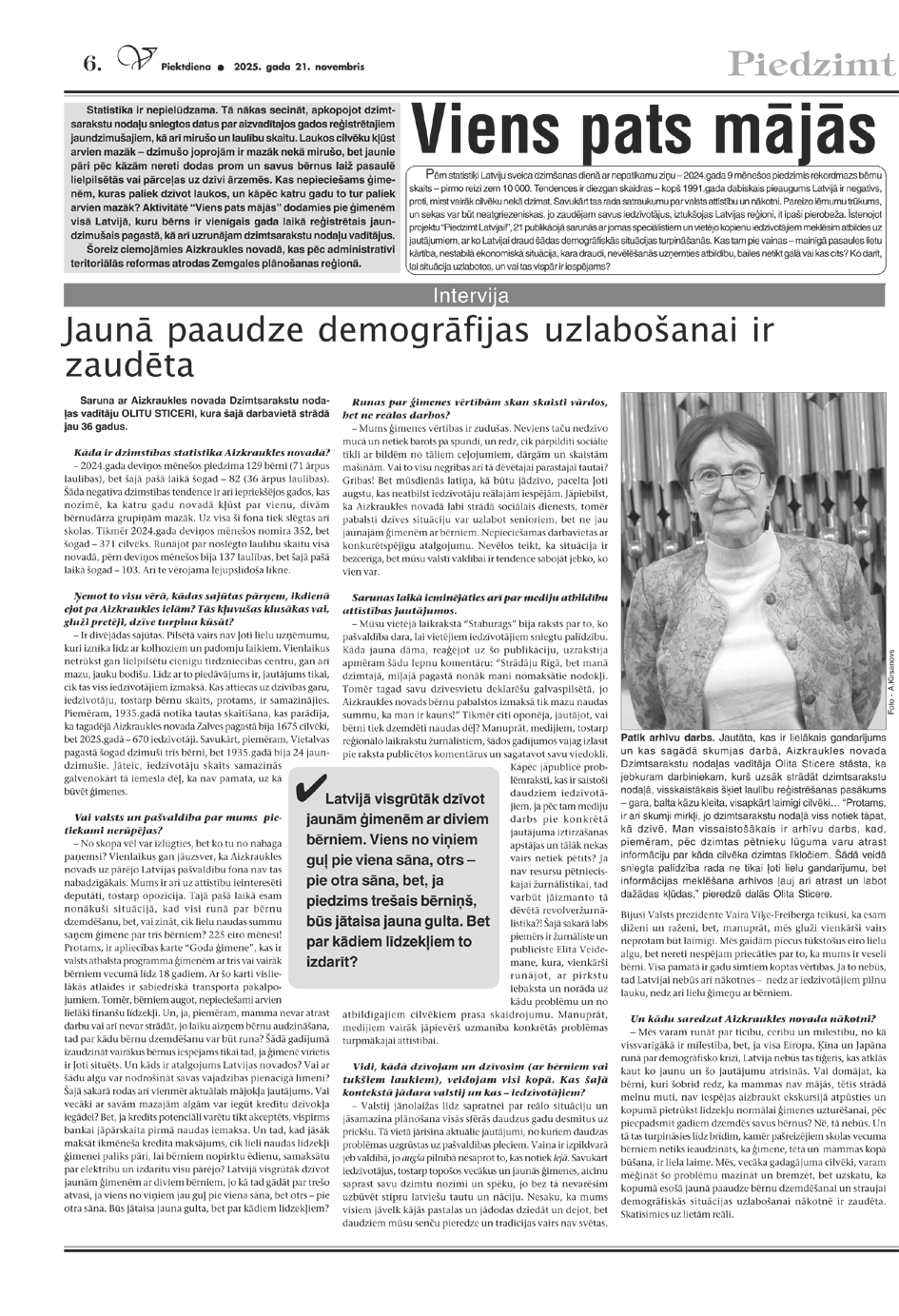 Piedzimt Latvijai (21.11.2025.)