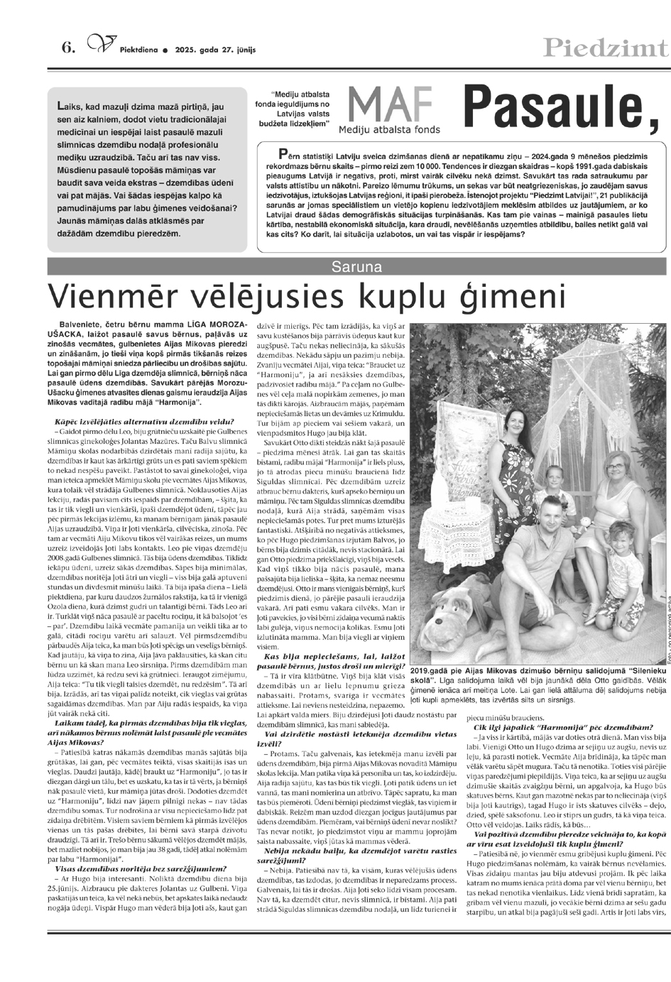 Piedzimt Latvijai (27.06.2025.)