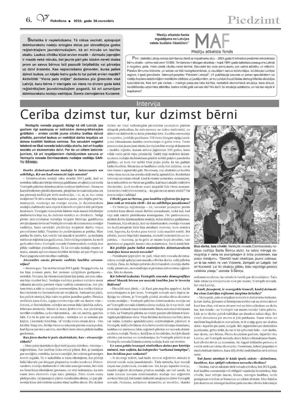 Piedzimt Latvijai (28.11.2025.)